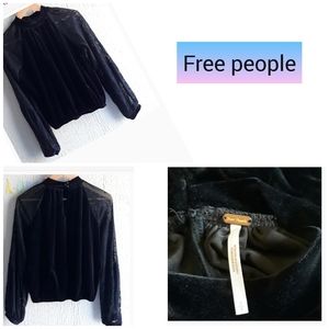 FREE PEOPLE  LONG SLEEVE BLOUSE SZ S/P
